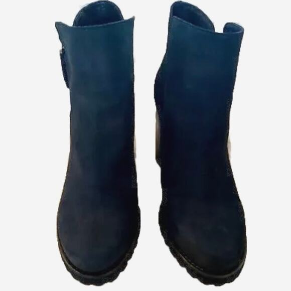 EUC Gibson & Latimer Jada leather platform lug sole booties 9.5 utility punk emo - Picture 4 of 11